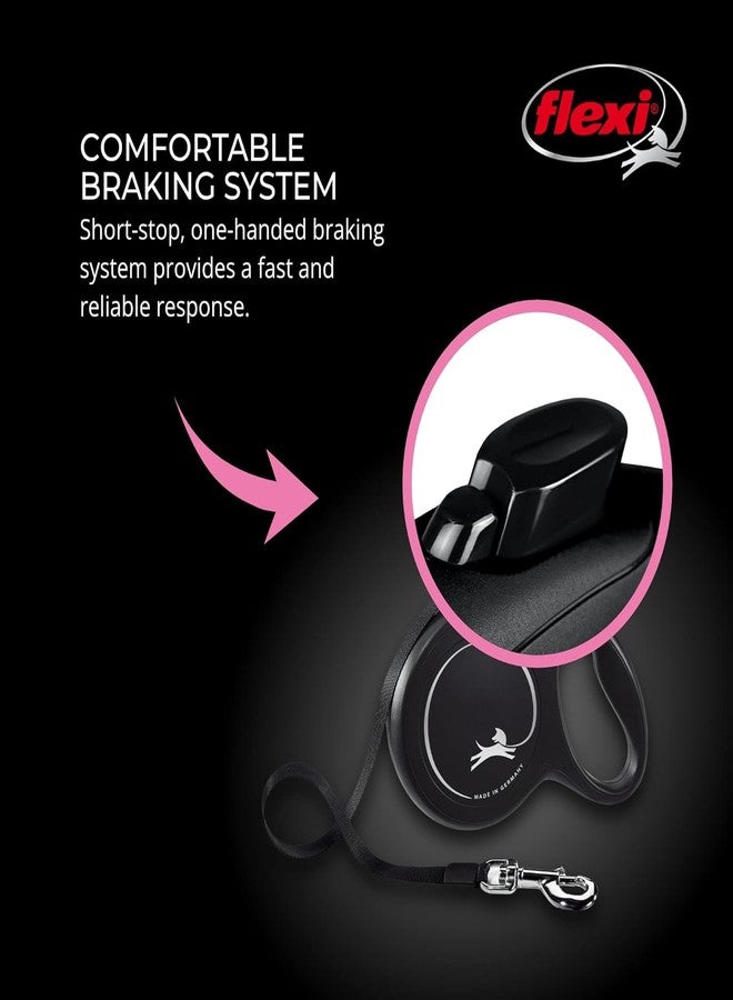 Flexi Retractable Dog Leash, New Classic Heavy Duty Tape Pet Leash for Walking Jogging Training, Anti-Slip Grip Handle, 5 m, Hold Up to 15 kg, Black, Small - Image 5